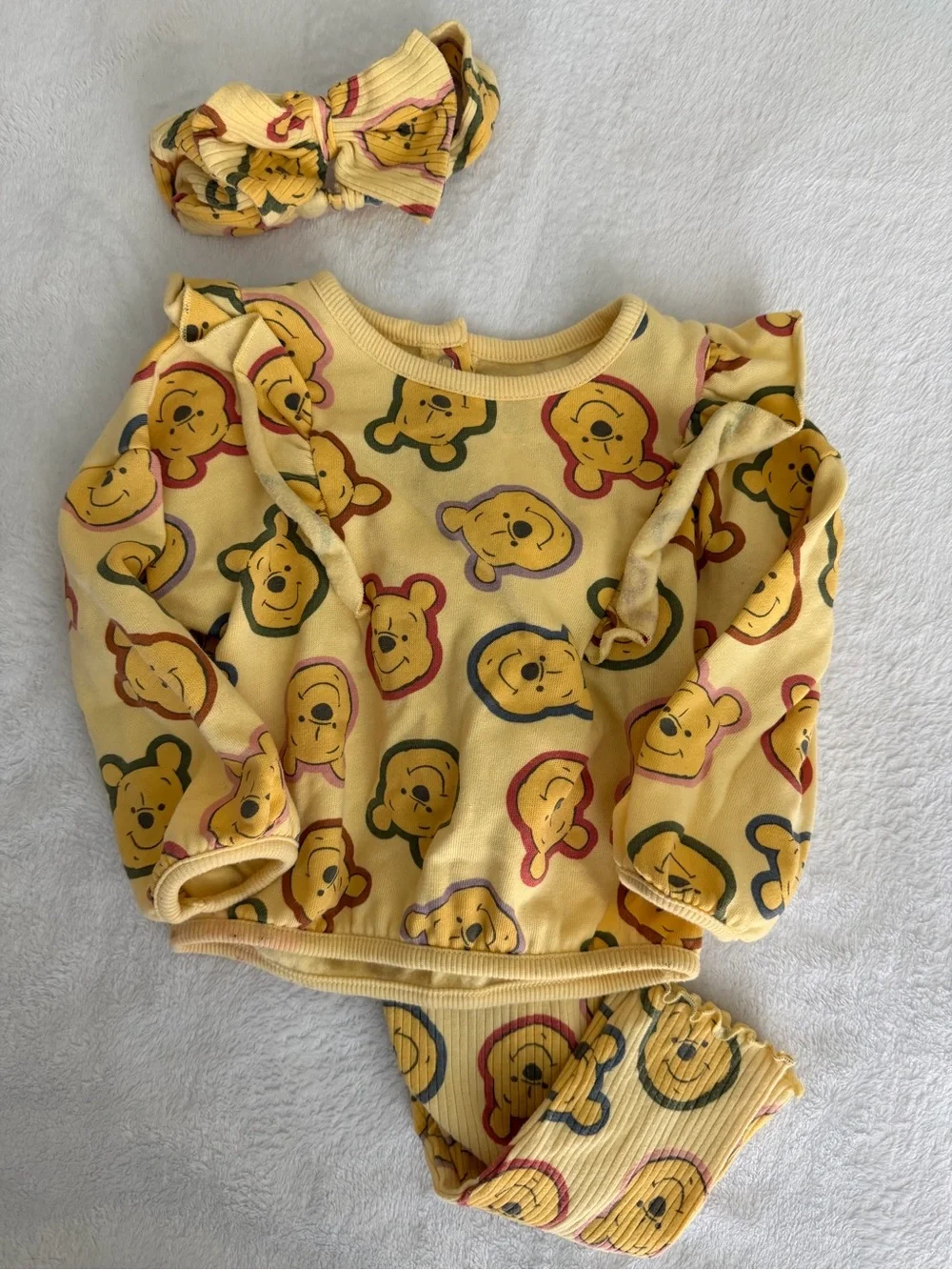 Winnie the Pooh Sweater Set with Headband